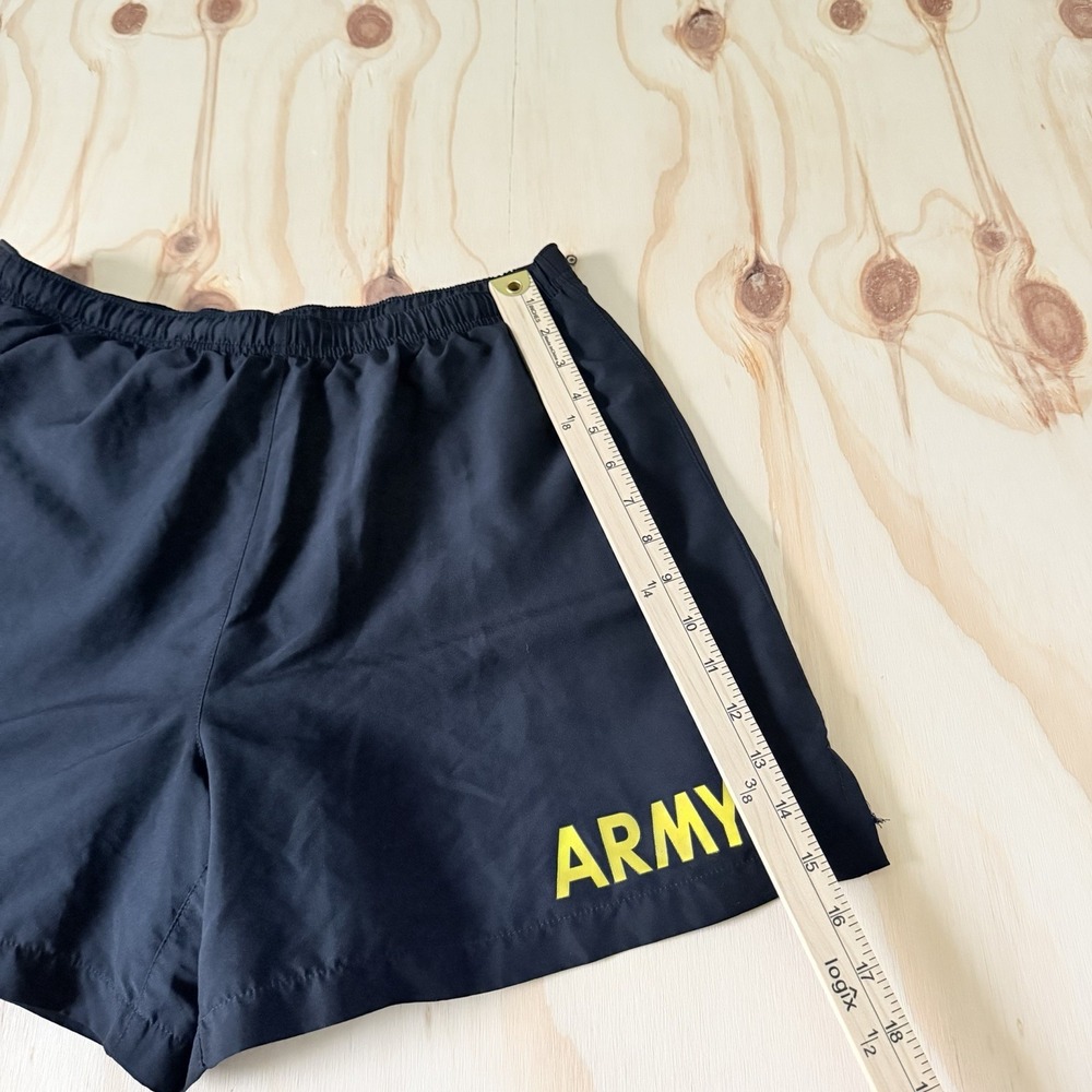 Men's APFU Army Black Physical Fitness Shorts Size Medium - Picture 2 of 7